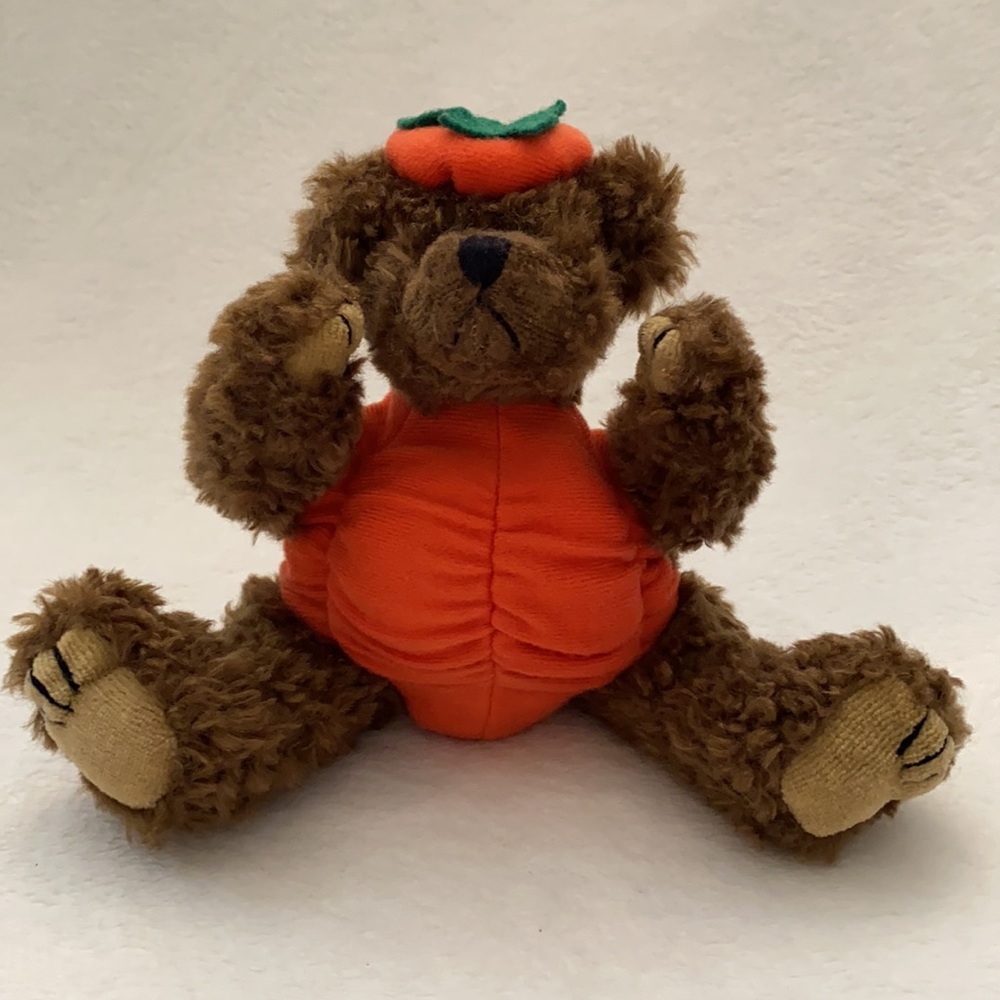 {VTG} Ty | 1993 Peter “Trick or Treat!” Pumpkin Halloween Fall Stuffed Bear - Picture 15 of 16